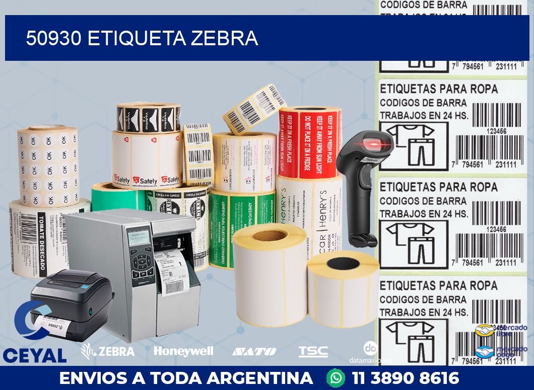 50930 ETIQUETA ZEBRA