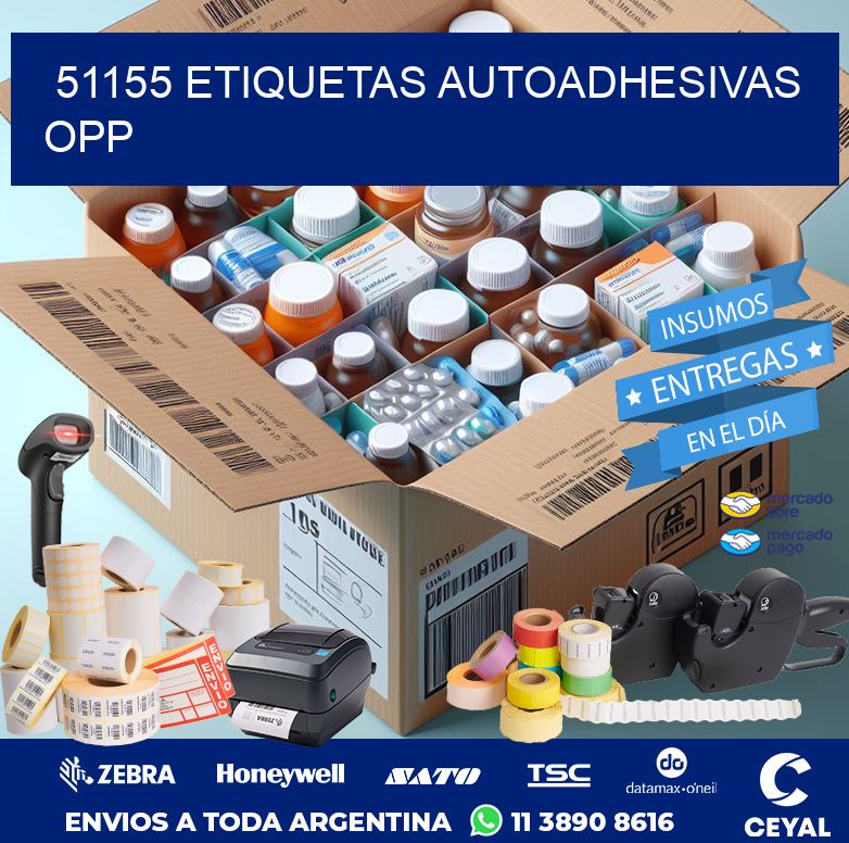 51155 ETIQUETAS AUTOADHESIVAS OPP