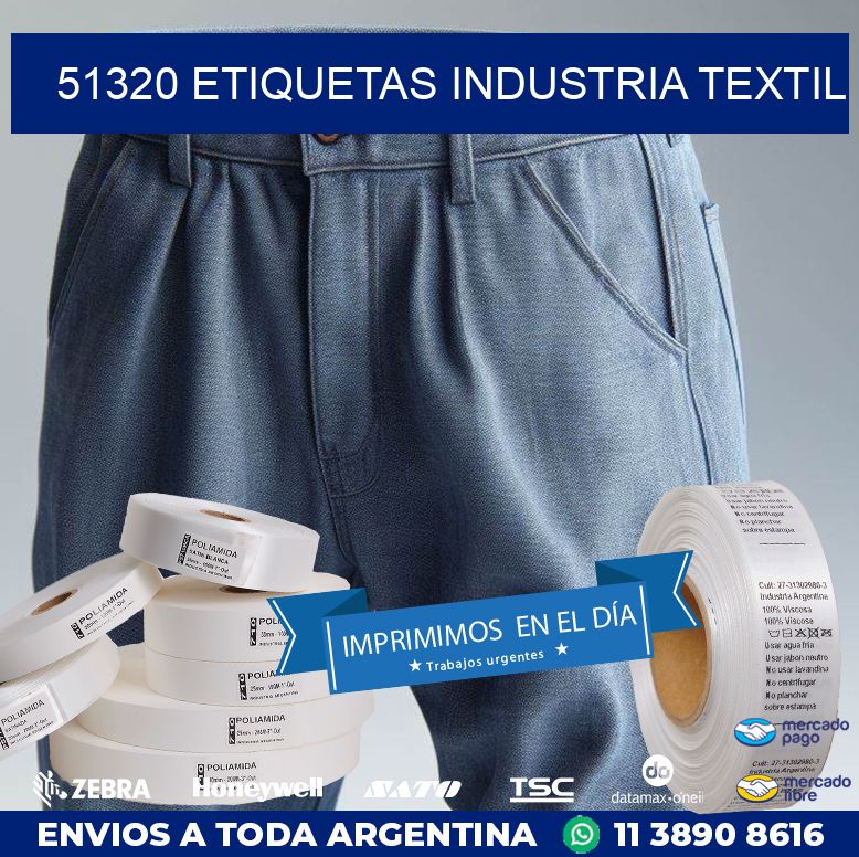 51320 ETIQUETAS INDUSTRIA TEXTIL
