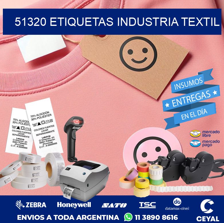 51320 ETIQUETAS INDUSTRIA TEXTIL