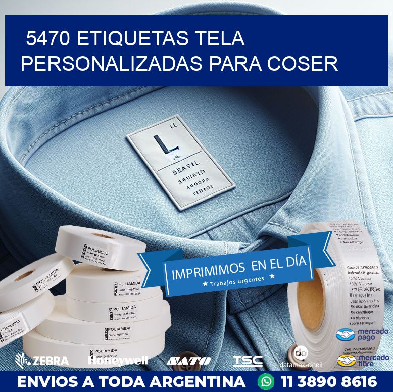 5470 ETIQUETAS TELA PERSONALIZADAS PARA COSER