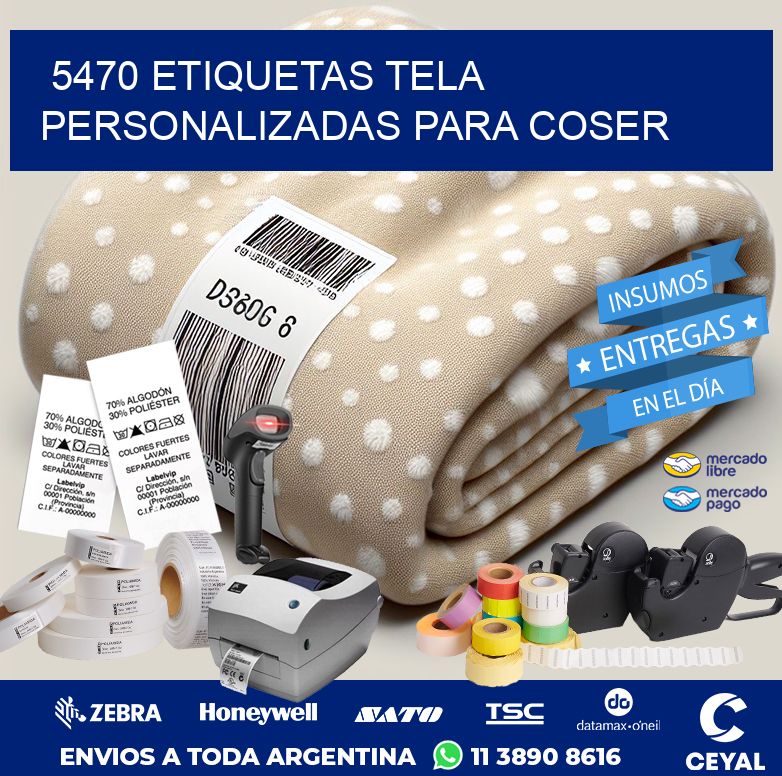 5470 ETIQUETAS TELA PERSONALIZADAS PARA COSER
