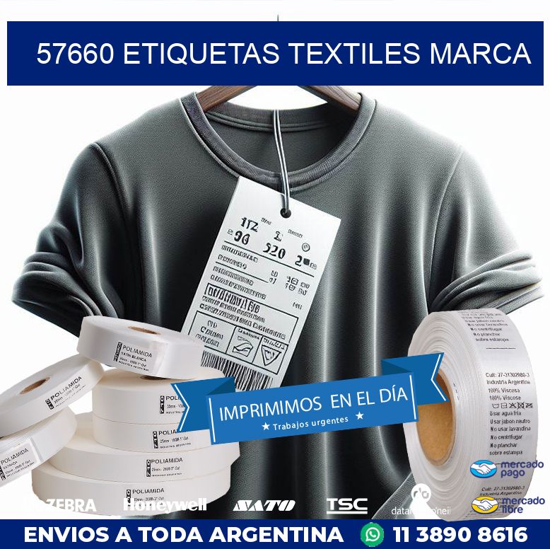 57660 ETIQUETAS TEXTILES MARCA