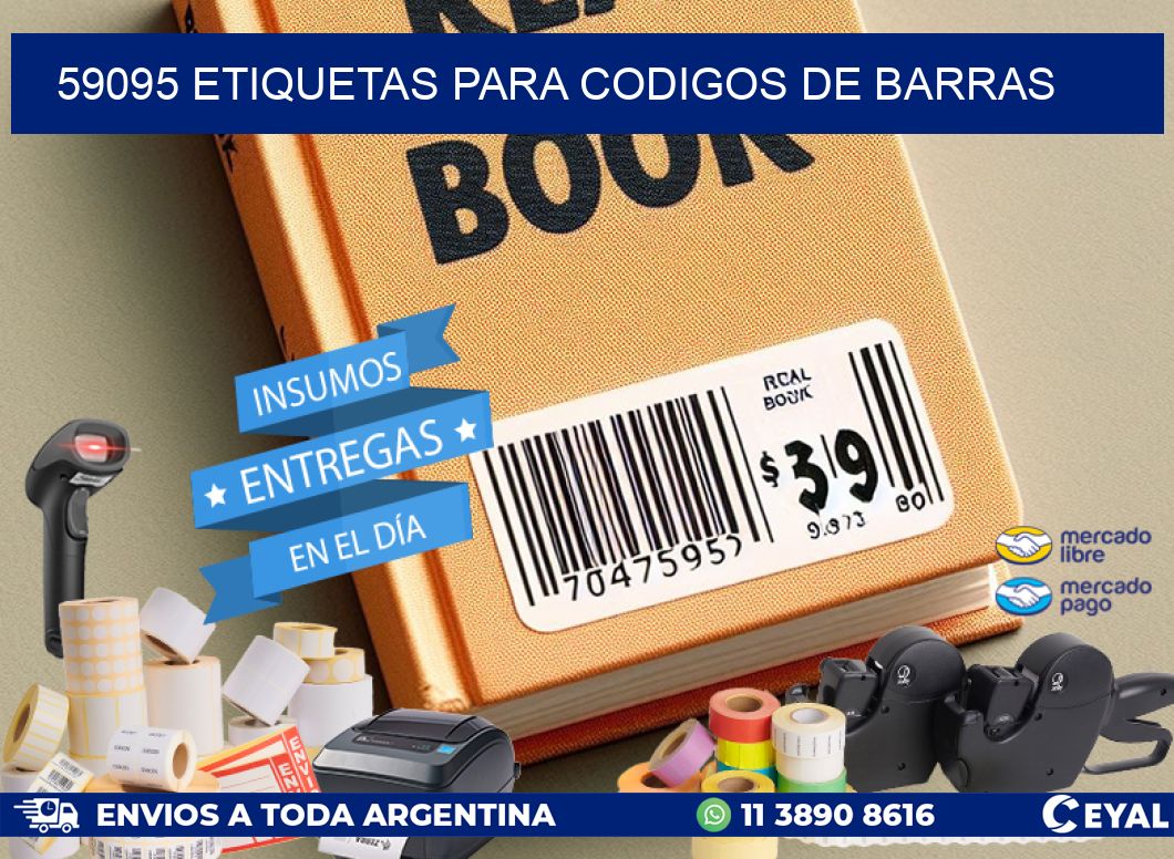 59095 ETIQUETAS PARA CODIGOS DE BARRAS