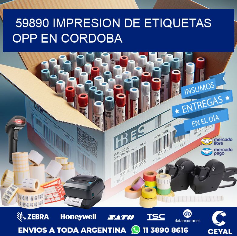 59890 IMPRESION DE ETIQUETAS OPP EN CORDOBA