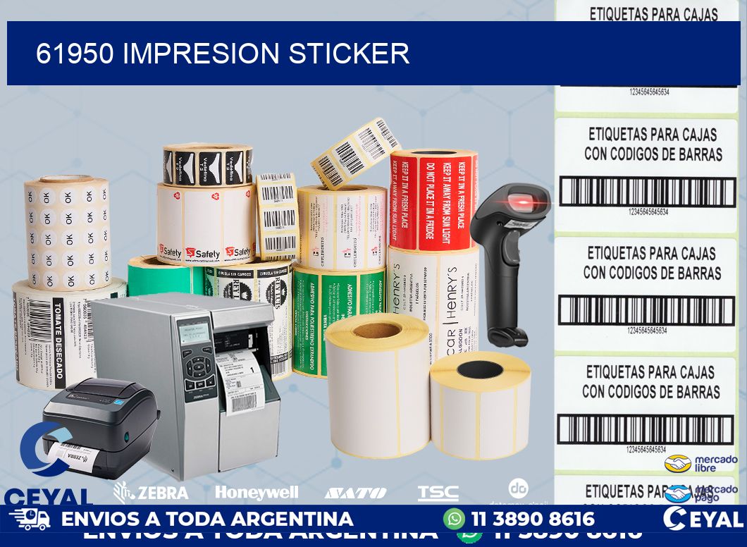 61950 Impresion sticker