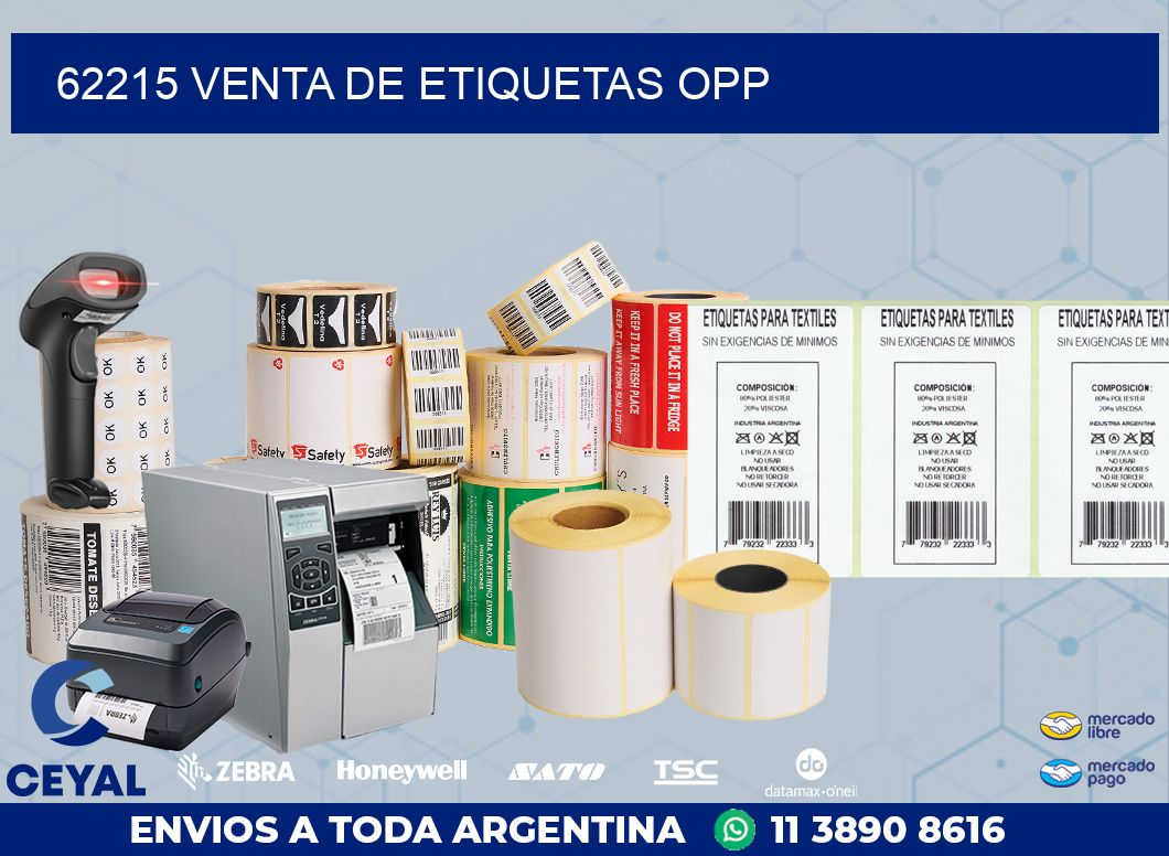 62215 VENTA DE ETIQUETAS OPP