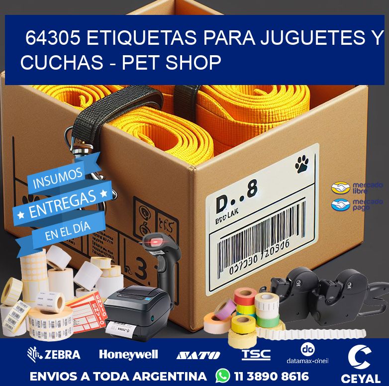 64305 ETIQUETAS PARA JUGUETES Y CUCHAS – PET SHOP