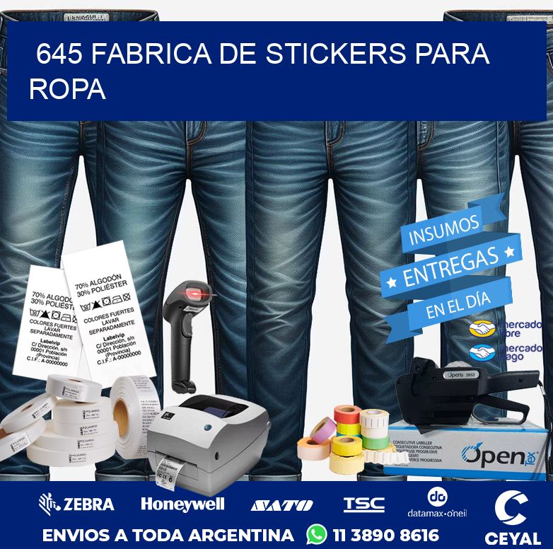 645 FABRICA DE STICKERS PARA ROPA