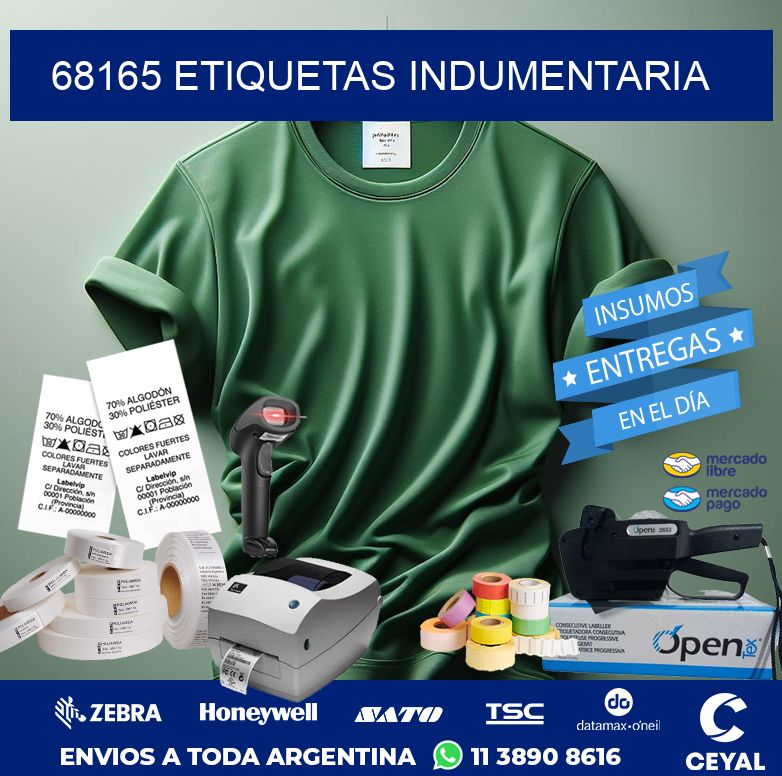 68165 ETIQUETAS INDUMENTARIA