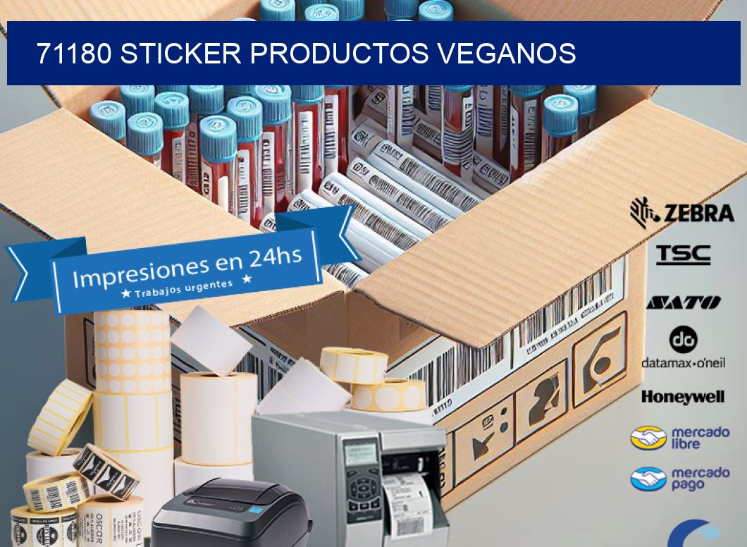71180 STICKER PRODUCTOS VEGANOS