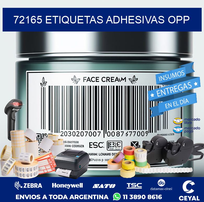 72165 ETIQUETAS ADHESIVAS OPP