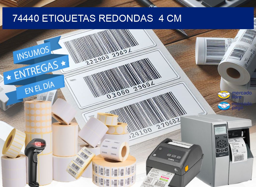 74440 ETIQUETAS REDONDAS  4 CM