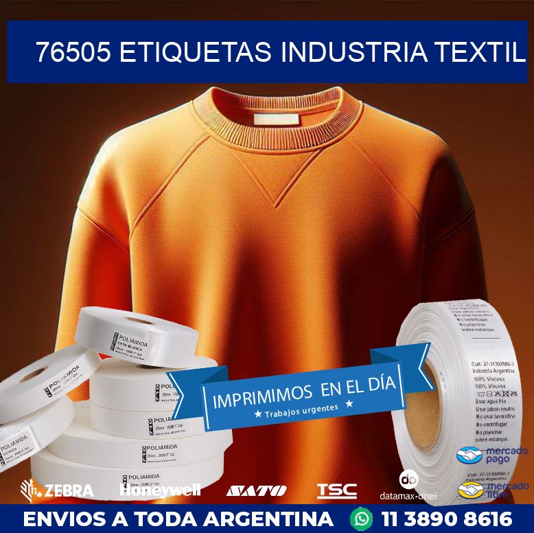 76505 ETIQUETAS INDUSTRIA TEXTIL