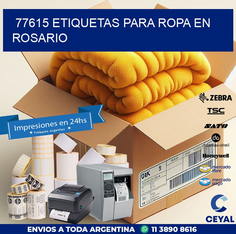 77615 ETIQUETAS PARA ROPA EN ROSARIO
