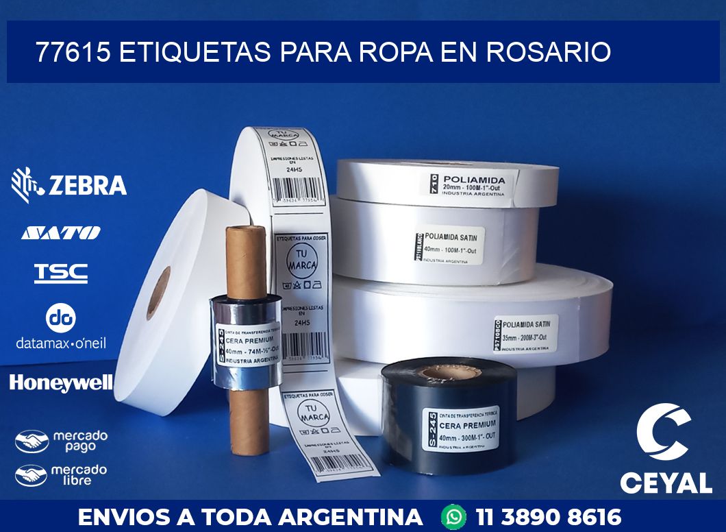 77615 ETIQUETAS PARA ROPA EN ROSARIO