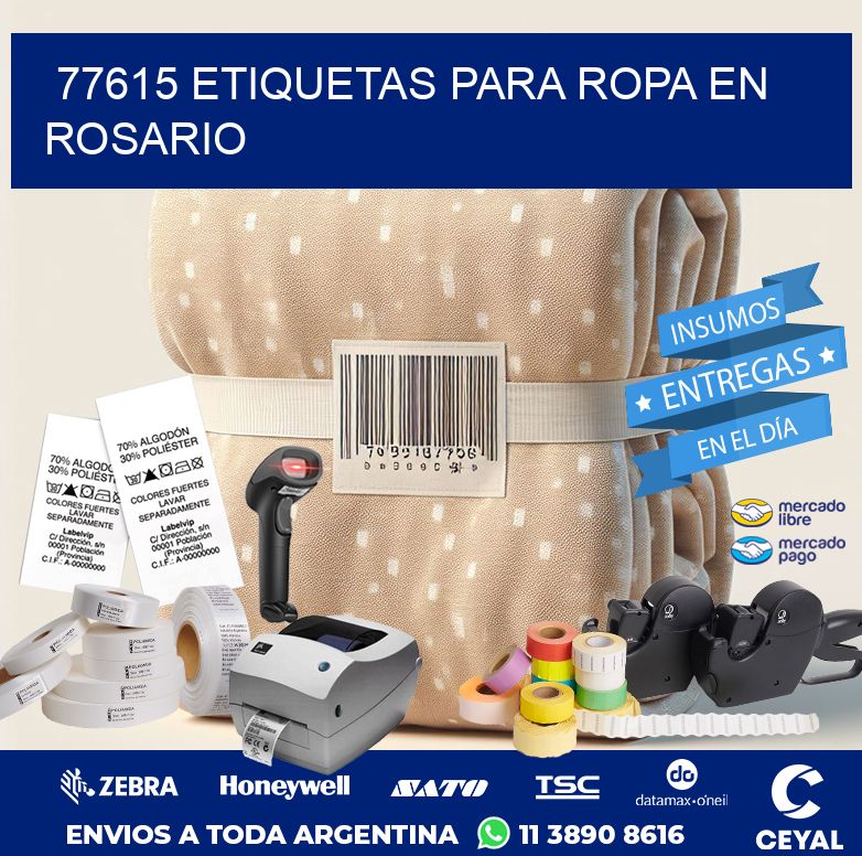77615 ETIQUETAS PARA ROPA EN ROSARIO