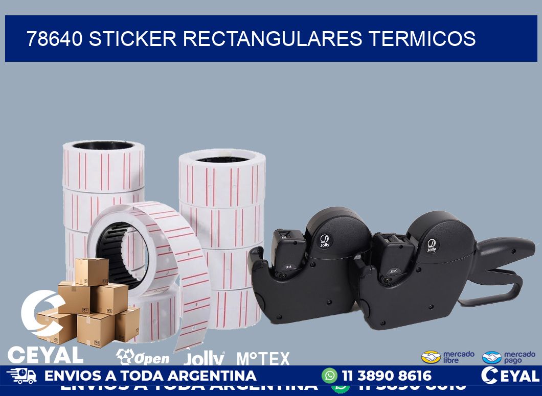 78640 Sticker rectangulares termicos