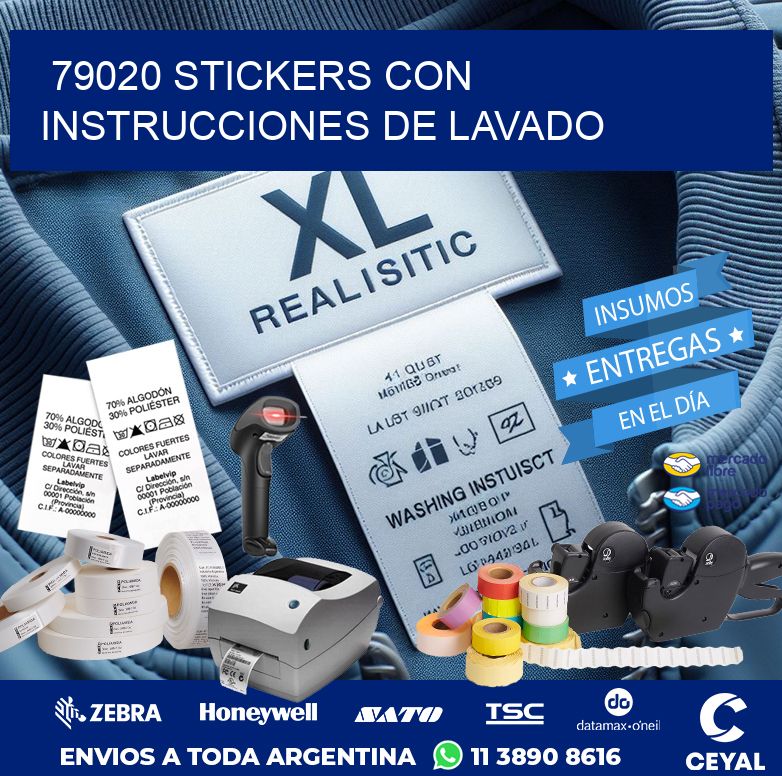 79020 STICKERS CON INSTRUCCIONES DE LAVADO