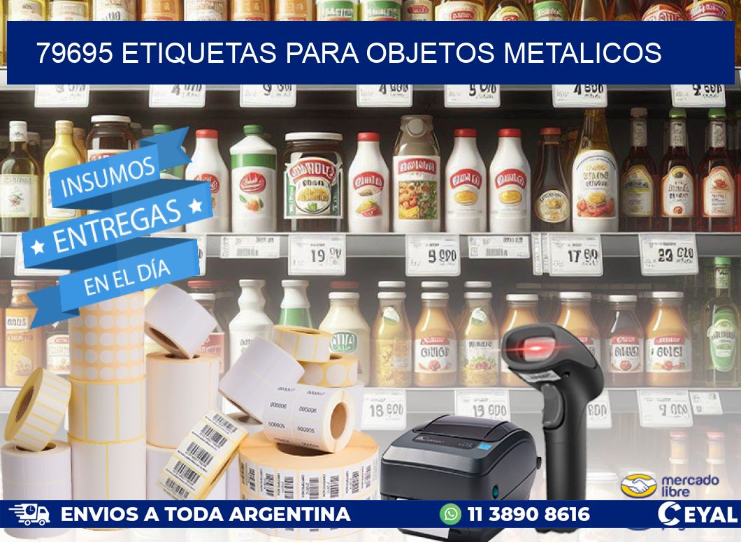 79695 etiquetas para objetos metalicos