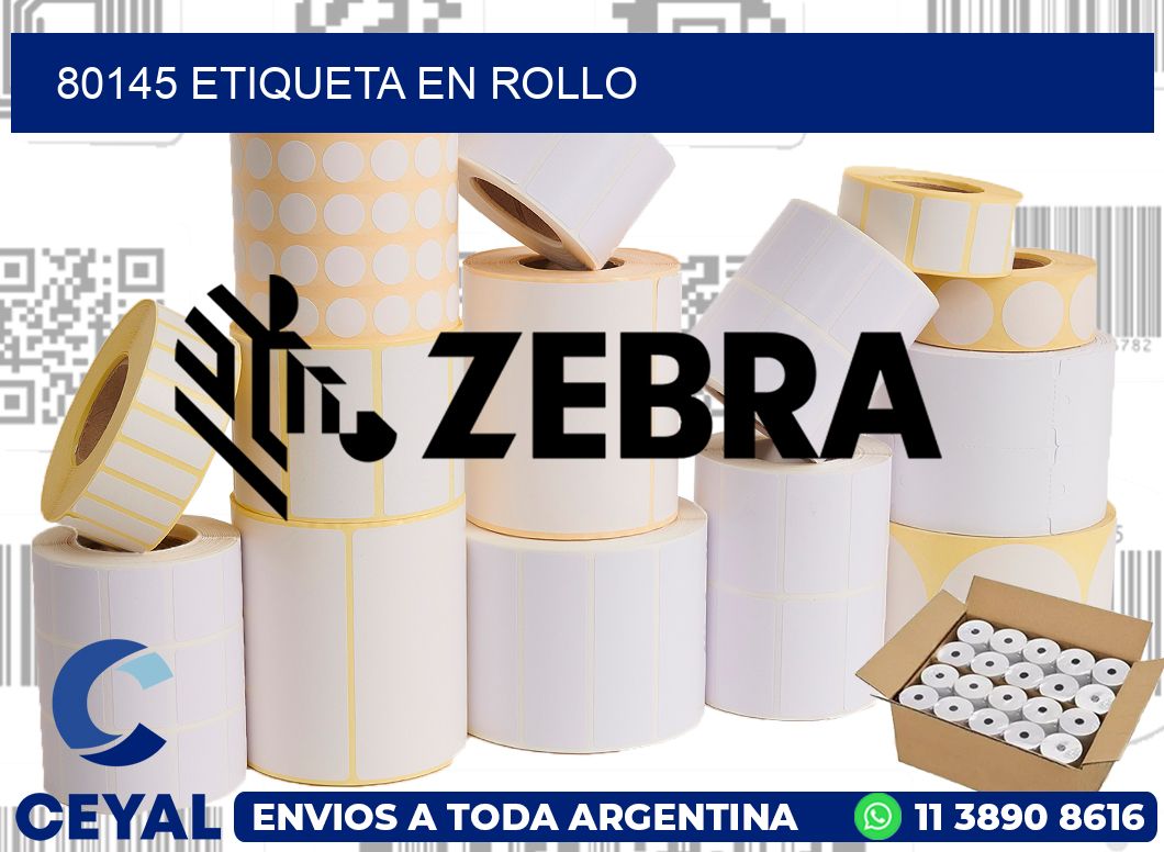 80145 Etiqueta en rollo
