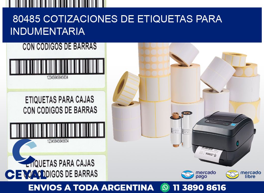 80485 COTIZACIONES DE ETIQUETAS PARA INDUMENTARIA