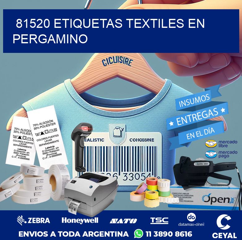81520 ETIQUETAS TEXTILES EN PERGAMINO
