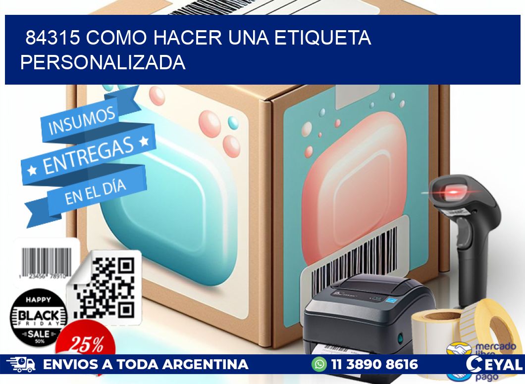 84315 como hacer una etiqueta personalizada