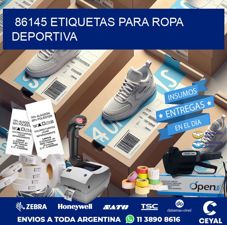 86145 ETIQUETAS PARA ROPA DEPORTIVA