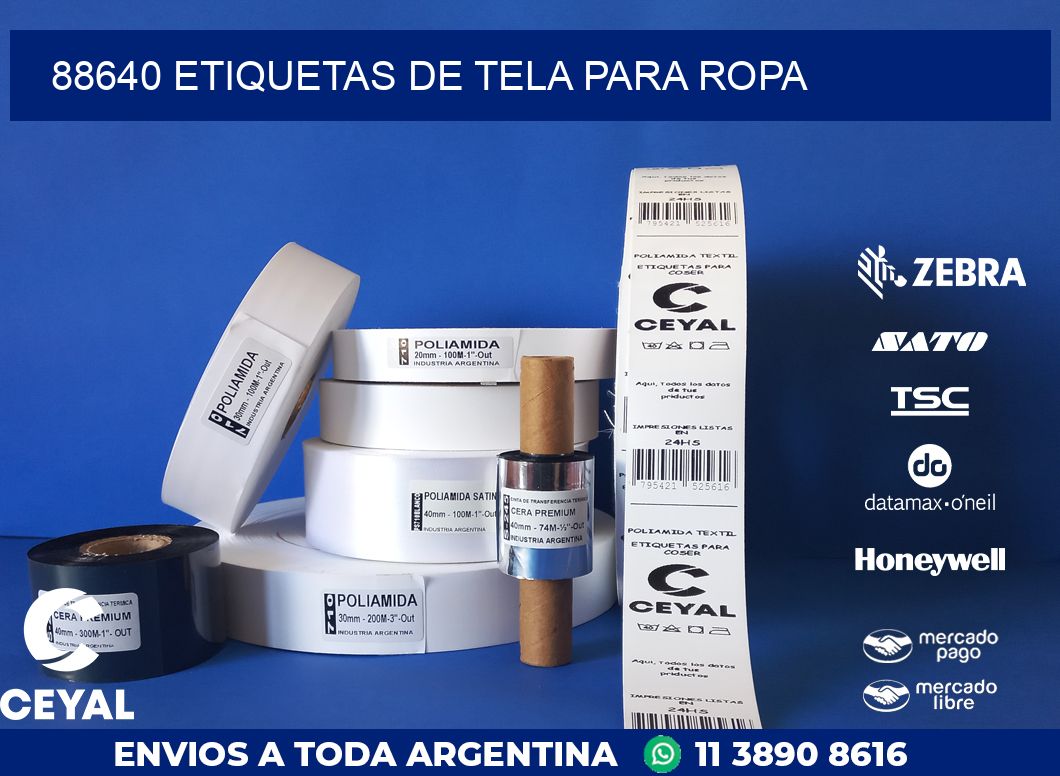 88640 ETIQUETAS DE TELA PARA ROPA