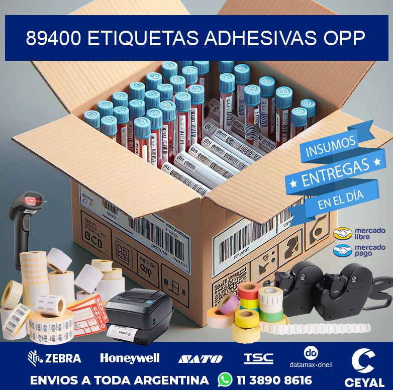 89400 ETIQUETAS ADHESIVAS OPP