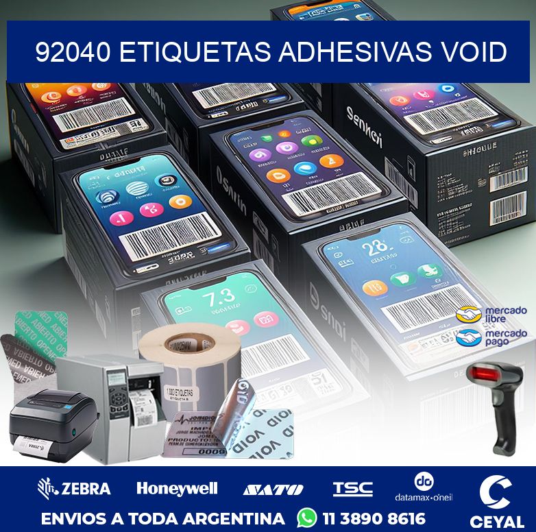 92040 ETIQUETAS ADHESIVAS VOID