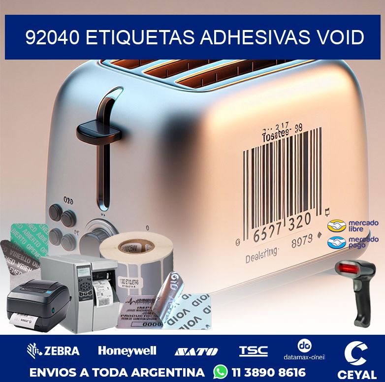 92040 ETIQUETAS ADHESIVAS VOID
