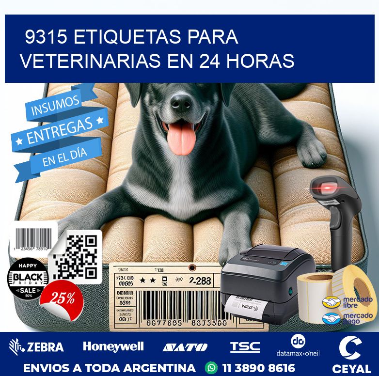 9315 ETIQUETAS PARA VETERINARIAS EN 24 HORAS