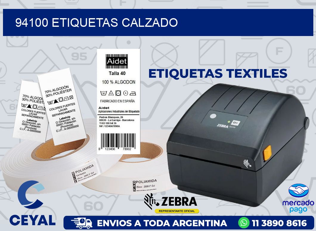 94100 ETIQUETAS CALZADO