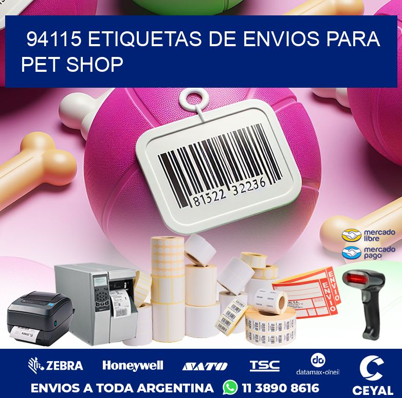 94115 ETIQUETAS DE ENVIOS PARA PET SHOP