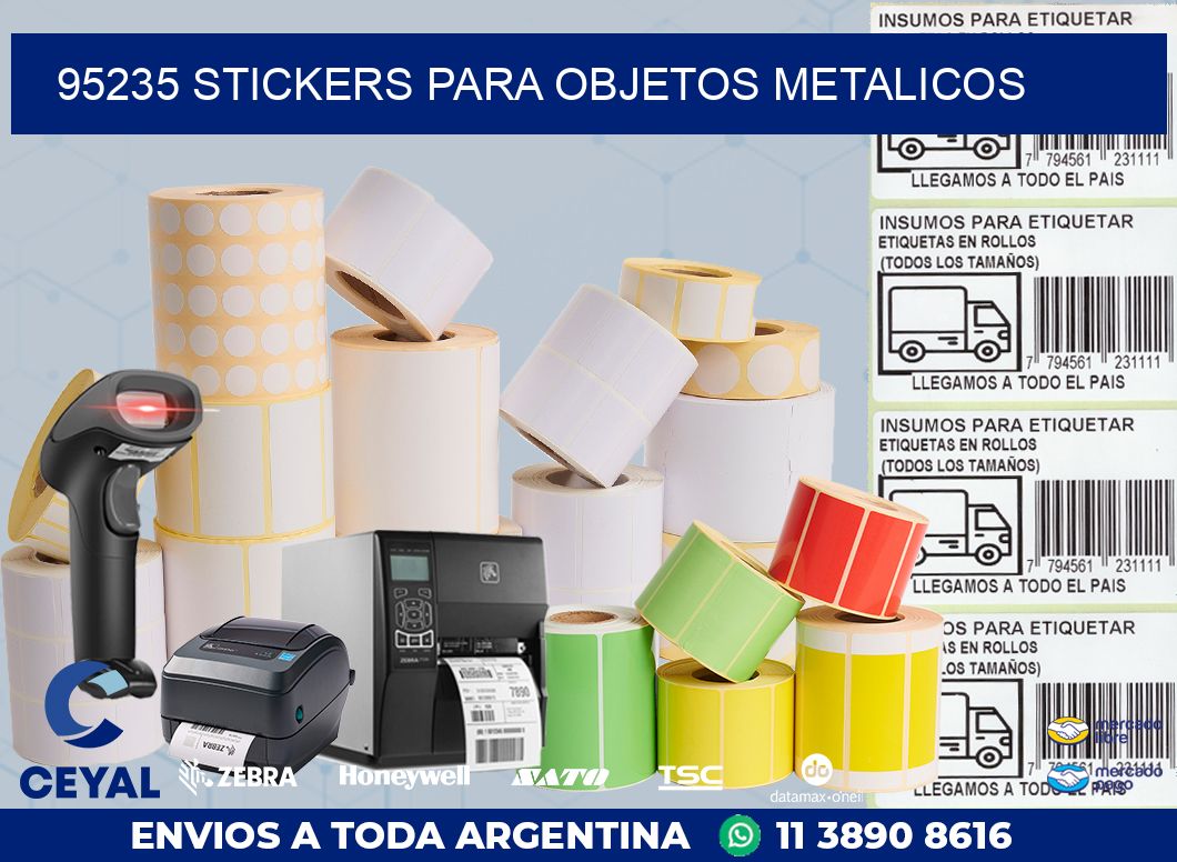 95235 STICKERS PARA OBJETOS METALICOS