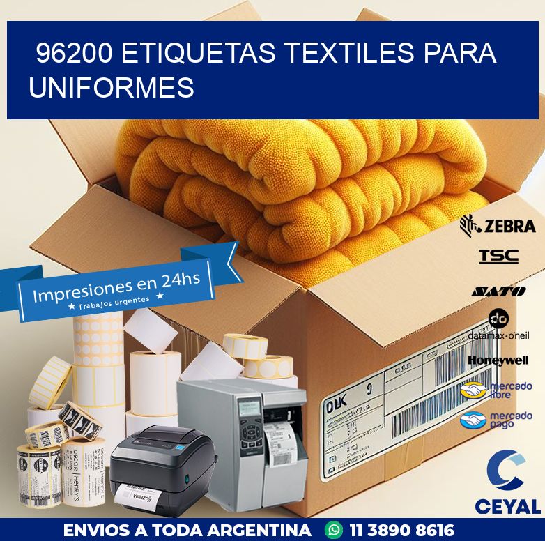96200 ETIQUETAS TEXTILES PARA UNIFORMES