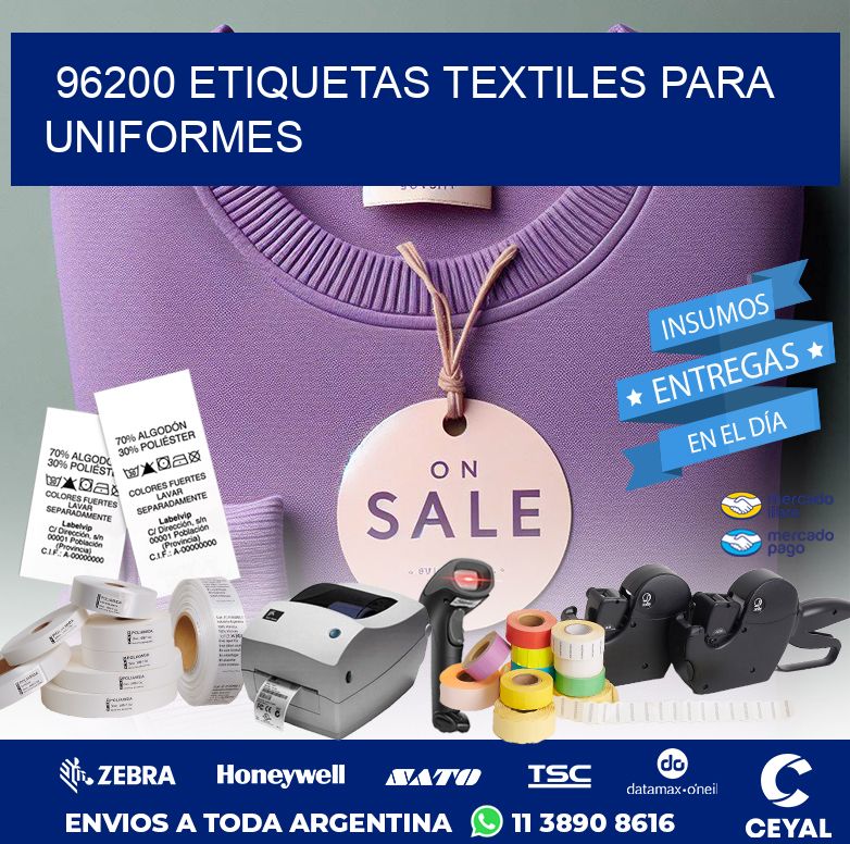 96200 ETIQUETAS TEXTILES PARA UNIFORMES