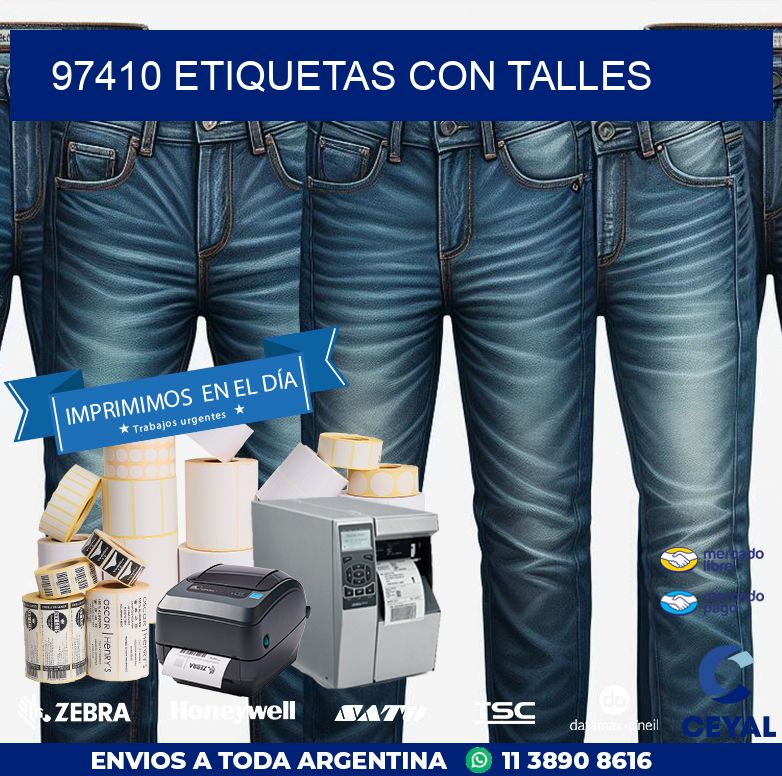 97410 ETIQUETAS CON TALLES