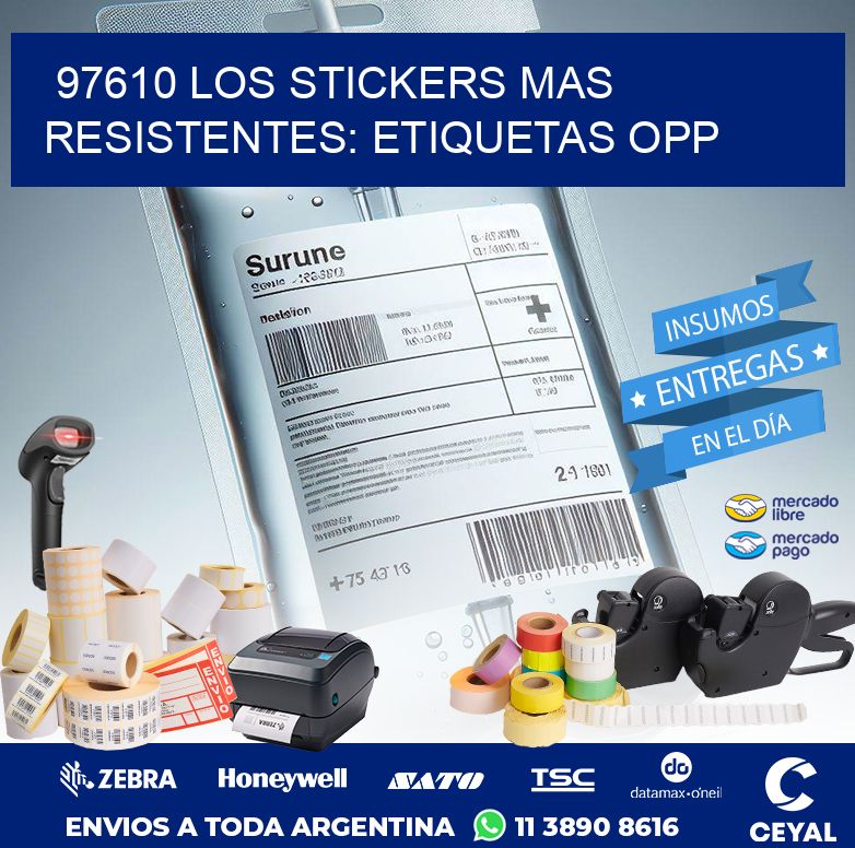 97610 LOS STICKERS MAS RESISTENTES: ETIQUETAS OPP