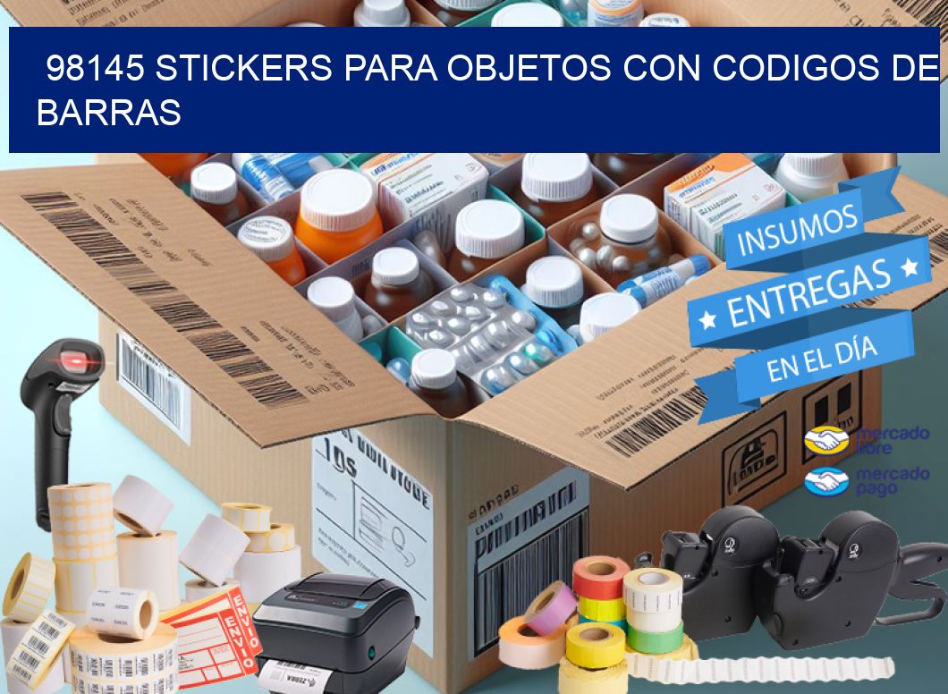 98145 STICKERS PARA OBJETOS CON CODIGOS DE BARRAS
