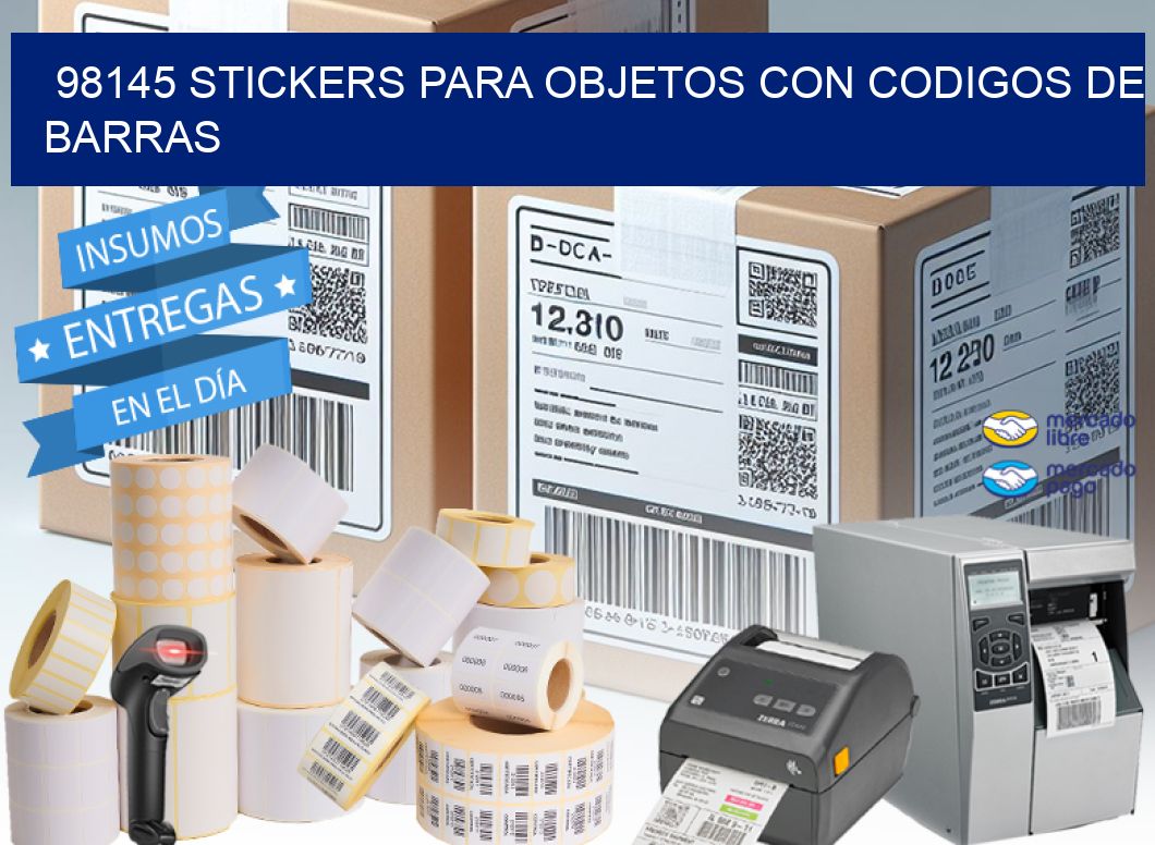 98145 STICKERS PARA OBJETOS CON CODIGOS DE BARRAS