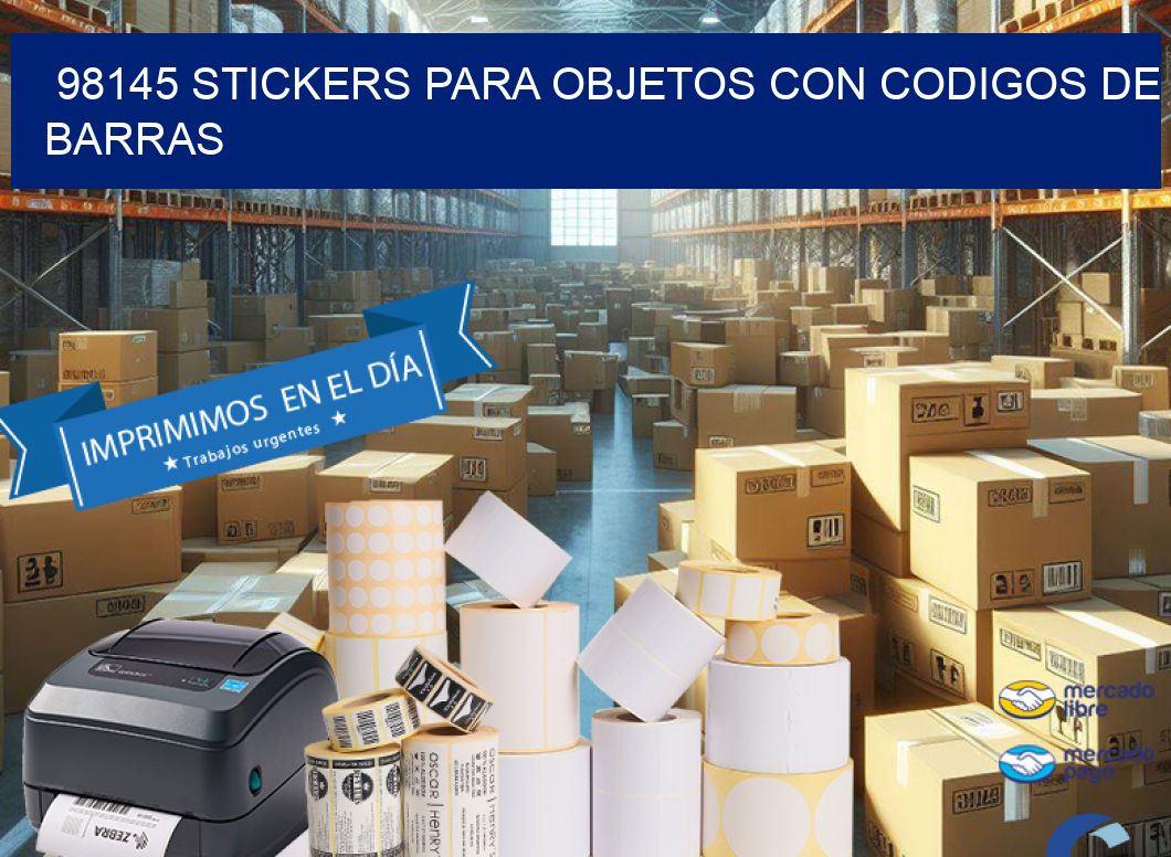 98145 STICKERS PARA OBJETOS CON CODIGOS DE BARRAS