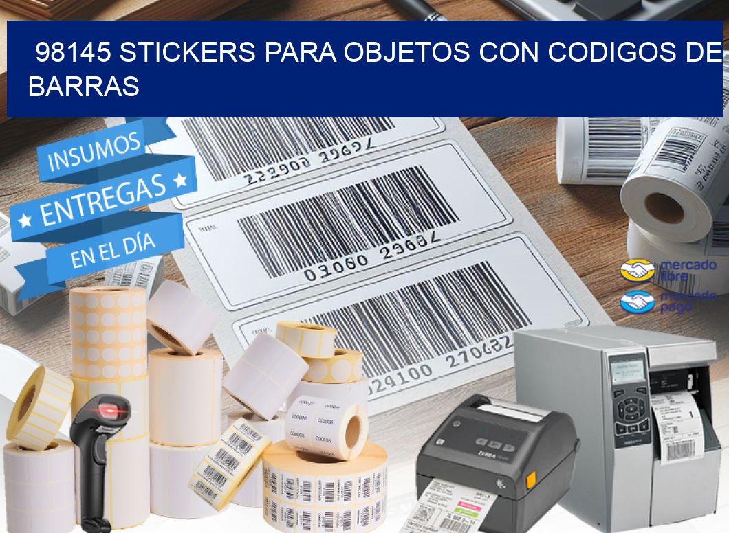 98145 STICKERS PARA OBJETOS CON CODIGOS DE BARRAS