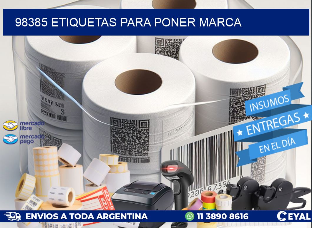 98385 ETIQUETAS PARA PONER MARCA