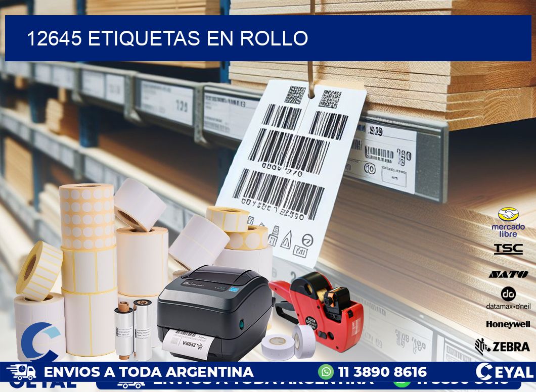 12645 ETIQUETAS EN ROLLO