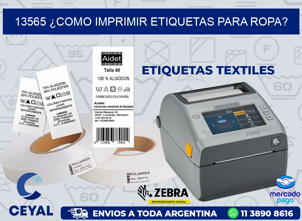 13565 ¿COMO IMPRIMIR ETIQUETAS PARA ROPA?