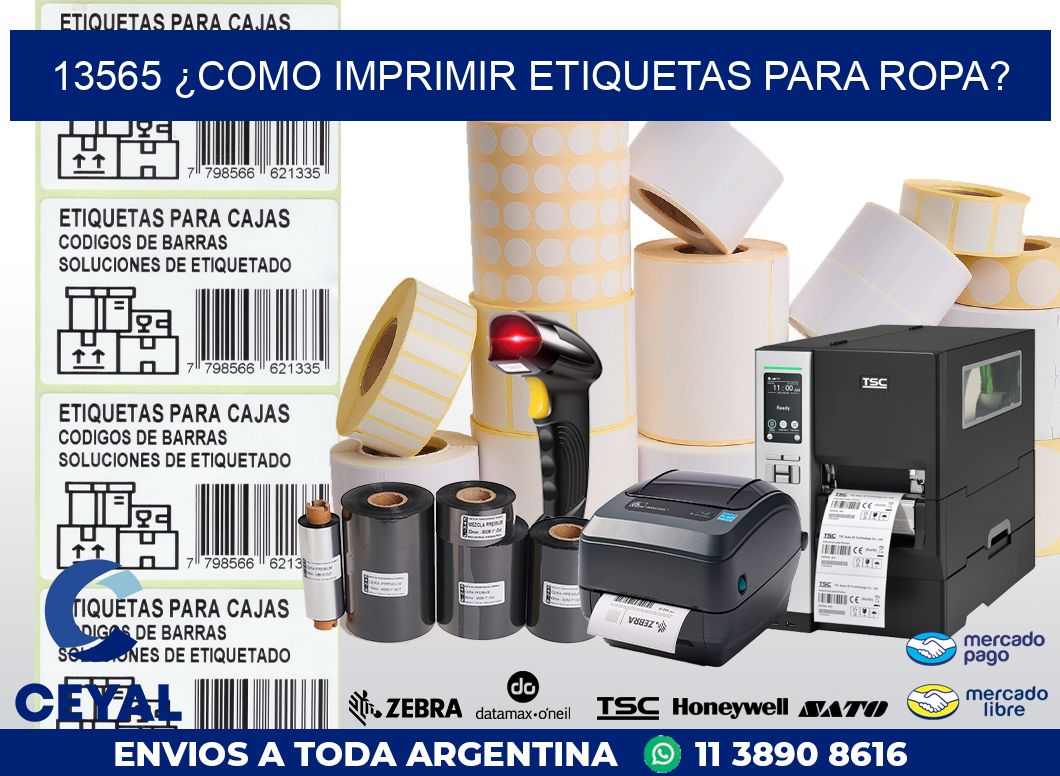 13565 ¿COMO IMPRIMIR ETIQUETAS PARA ROPA?