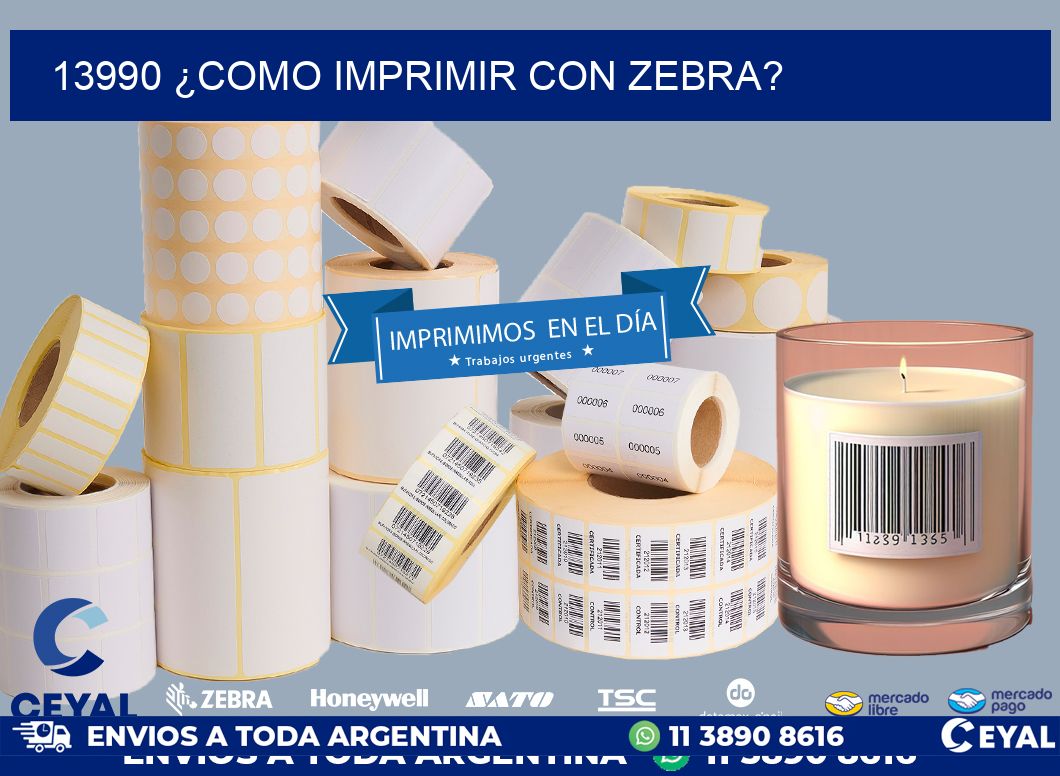 13990 ¿COMO IMPRIMIR CON ZEBRA?